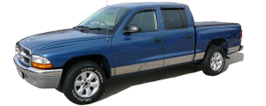 QAA - Dodge Dakota 1997-2004, 2-door, Pickup Truck, Short Bed, W/ Factory Molding (10 piece Stainless Steel Rocker Panel Trim, Full Kit 5.5" Width Spans from the bottom of the molding to the bottom of the door.) TH37993 QAA - Image 2