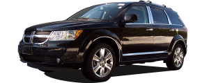 QAA - Dodge Journey 2009-2020, 4-door, SUV (4 piece Stainless Steel Rocker Panel Trim, Lower Kit 4.25" - 4.375" tapered Width On the doors Only, spans from the bottom of the door UP to the specified width.) TH49945 QAA - Image 2