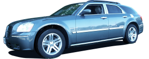 QAA - Dodge Magnum 2005-2008, 4-door, Wagon (4 piece Stainless Steel Pillar Post Trim ) PP45760 QAA - Image 2