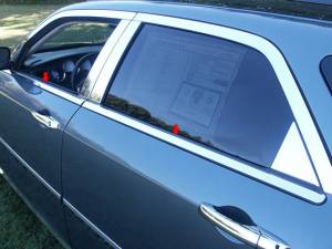 Dodge Magnum 2005-2008, 4-door, Wagon (4 piece Stainless Steel Window Sill Trim Set ) WS45920 QAA