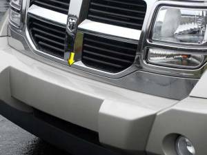Dodge Nitro 2007-2011, 4-door, SUV (1 piece Stainless Steel Front Grille Accent Trim 3.5" Width, Lower ) SG47940 QAA