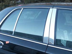 Ford Crown Victoria 1998-2010, 4-door, Sedan (6 piece Stainless Steel Pillar Post Trim ) PP32481 QAA