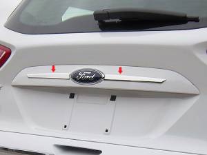 Ford Escape 2013-2016, 4-door, SUV (2 piece Stainless Steel License Bar Extension Trim 1" - 0.625" tapered Width ) LB53360 QAA