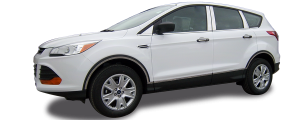 QAA - Ford Escape 2013-2019, 4-door, SUV (6 piece Stainless Steel Pillar Post Trim Does NOT include keyless touch pad Sheer three sides.) PP53365 QAA - Image 2