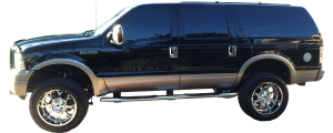 QAA - Ford Excursion 2000-2005, 4-door, SUV (4 piece Stainless Steel Window Sill Trim Set 0.8125" Width ) WS40380 QAA - Image 2
