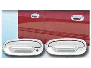 Ford Expedition 1997-2003, 4-door, SUV (4 piece Chrome Plated ABS plastic Door Handle Cover Kit Does NOT include passenger key access, Does NOT include keypad access ) DH37308 QAA