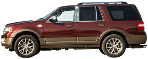 QAA - Ford Expedition 1997-2004, 4-door, SUV, NO Flares (10 piece Stainless Steel Rocker Panel Trim, Insert Kit 5" Width, center Side Molding.) TH37383 QAA - Image 3