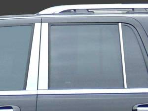 Ford Expedition 1997-2014, 4-door, SUV (6 piece Stainless Steel Pillar Post Trim ) PP37384 QAA