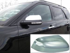 Ford Explorer 2011-2015, 4-door, SUV (2 piece Chrome Plated ABS plastic Mirror Cover Set Full ) MC51330 QAA