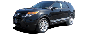 QAA - Ford Explorer 2011-2019, 4-door, SUV (4 piece Stainless Steel Pillar Post Trim Does NOT include keyless touch pad ) PP51332 QAA - Image 2