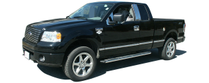 QAA - Ford F-150 2004-2008, 4-door, Pickup Truck, Crew Cab, 6.5' bed, with Flares (12 piece Stainless Steel Rocker Panel Trim, Lower Kit 7.25" - 7.5" tapered Width Spans from the bottom of the door UP to the specified width.) TH44306 QAA - Image 3