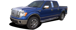 QAA - Ford F-150 2009-2014, 4-door, Pickup Truck, Super Cab, 8' Bed, w/ Flares (10 piece Stainless Steel Body Molding Insert Trim Kit 1.5" Width ) MI49313 QAA - Image 5