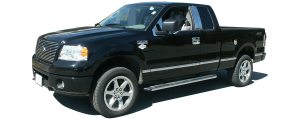 QAA - Ford F-150 2009-2014, 4-door, Pickup Truck, Crew Cab, 6.5' bed, NO Flares (12 piece Stainless Steel Rocker Panel Trim, Lower Kit 7.25" - 7.5" tapered Width Spans from the bottom of the door UP to the specified width.) TH49305 QAA - Image 3