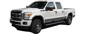 QAA - Ford F-250 & F-350 Super Duty 1999-2007, 4-door, Pickup Truck, Extra Cab, Short Bed, NO Flares (10 piece Stainless Steel Rocker Panel Trim, Lower Kit 5.5" Width Spans from the bottom of the door UP to the specified width.) TH39321 QAA - Image 2