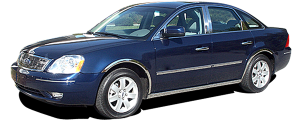 QAA - Ford Five Hundred 2005-2007, 4-door, Sedan (2 piece Chrome Plated ABS plastic Mirror Cover Set ) MC45490 QAA - Image 2