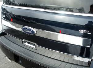 Ford Flex 2009-2012, 4-door, SUV (2 piece Stainless Steel Trunk Hatch Accent Trim ) TP49340 QAA