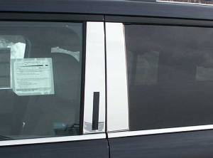 QAA - Ford Flex 2009-2019, 4-door, SUV (4 piece Stainless Steel Pillar Post Trim ) PP49340 QAA - Image 1