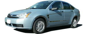 QAA - Ford Focus 2008-2011, 4-door, Sedan (2 piece Chrome Plated ABS plastic Mirror Cover Set ) MC48346 QAA - Image 3