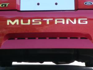 QAA - Ford Mustang 1999-2004, 2-door, Coupe, Convertible (7 piece Stainless Steel "MUSTANG" Rear Bumper Letter Inserts 1.75" Height ) SGR39351 QAA - Image 1
