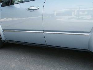 QAA - Ford Taurus X 2008-2008, 4-door, Crossover SUV (4 piece Stainless Steel Body Side Molding Accent Trim 1" wide ) AT48355 QAA - Image 1