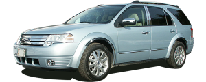 QAA - Ford Taurus X 2008-2009, 4-door, Crossover SUV (1 piece Stainless Steel Rear Deck Trim, Trunk Lid Accent 2.938" Width ) RD48355 QAA - Image 2