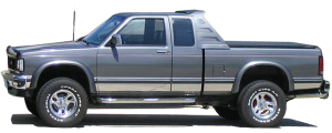 QAA - GMC S 15 Jimmy 1982-1994, 2-door, Pickup Truck (1 piece Stainless Steel Gas Door Cover Trim Warning: This is NOT a replacement cap. You MUST have existing gas door to install this piece ) GC17192 QAA - Image 2