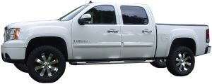 QAA - GMC Sierra 2007-2013, 4-door, Pickup Truck (6 piece Chrome Plated ABS plastic Door Handle Cover Kit Does NOT include passenger key access ) DH47181 QAA - Image 2