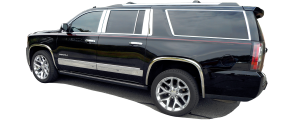 QAA - GMC Yukon 2015-2020, 4-door, XL (10 piece Stainless Steel Pillar Post Trim Includes the vertical strip for the rear most pillar section ) PP55199 QAA - Image 5