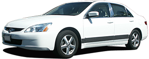 QAA - Honda Accord 2003-2005, 4-door, Sedan (1 piece Stainless Steel License Plate Bezel ) LP23281 QAA - Image 2
