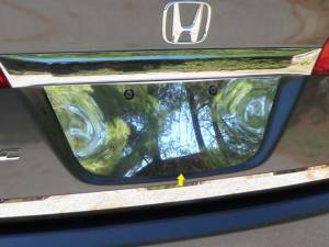 Honda Civic 2006-2011, 4-door, Sedan (1 piece Stainless Steel License Plate Bezel 6.94" Width ) LP26214 QAA