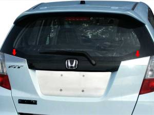 Honda Fit 2009-2013, 4-door, Hatchback (2 piece Stainless Steel Trunk Hatch Accent Trim ) TP29220 QAA