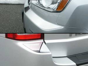 Honda Pilot 2009-2011, 4-door, SUV (4 piece Stainless Steel Bumper Cap Trim Accent Front and Rear ) BC29260 QAA