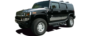 QAA - Hummer H2 20032007, 4-door, SUV (4 piece Stainless Steel Door Handle Accent Trim ) HV43021 QAA - Image 2