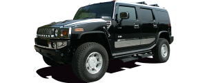 QAA - Hummer H2 2003-2009, 4-door, SUV (5 piece Stainless Steel Front Bumper Trim ) HV43007 QAA - Image 2
