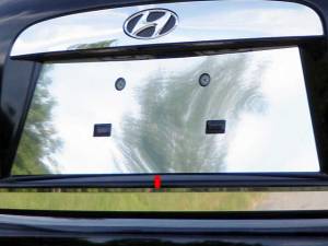 Hyundai Accent 2006-2011, 4-door, Sedan (1 piece Stainless Steel License Plate Bezel ) LP27365 QAA