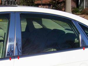 Hyundai Azera 2006-2011, 4-door, Sedan (6 piece Stainless Steel Pillar Post Trim ) PP26356 QAA