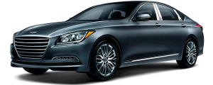 QAA - Hyundai Genesis 2015-2016, 4-door, Sedan (4 piece Stainless Steel Pillar Post Trim ) PP15345 QAA - Image 2