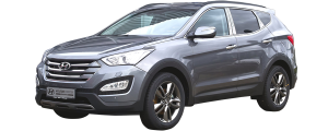 QAA - Hyundai Santa Fe 2013-2018, 4-door, Sport ONLY (6 piece Stainless Steel Pillar Post Trim ) PP13336 QAA - Image 2