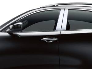 QAA - Infiniti QX70 2014-2017, 4-door, SUV (4 piece Stainless Steel Pillar Post Trim ) PP14045 QAA - Image 1