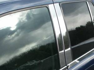 Isuzu Ascender 2003-2008, 4-door, SUV (4 piece Stainless Steel Pillar Post Trim ) PP42293 QAA