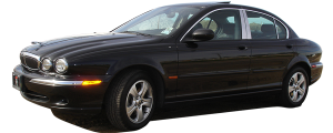 QAA - Jaguar X-Type 2002-2009, 4-door, Sedan (1 piece Stainless Steel License Plate Bezel 6.375" Width ) LP25094 QAA - Image 2
