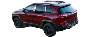 QAA - Jeep Cherokee 1985-1998, 2-door, SUV (8 piece Stainless Steel Rocker Panel Trim, Full Kit 3" Width, With Molding Spans from the bottom of the molding to the bottom of the door.) TH17076 QAA - Image 2