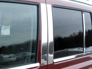 Jeep Commander 2006-2010, 4-door, SUV (6 piece Stainless Steel Pillar Post Trim ) PP46096 QAA