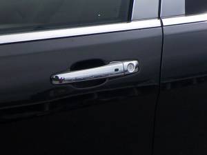 Jeep Grand Cherokee 2011-2020, 4-door, SUV (8 piece Chrome Plated ABS plastic Door Handle Cover Kit Includes two smart key access points, Does NOT include passenger key access ) DH51081 QAA