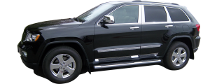 QAA - Jeep Grand Cherokee 2011-2020, 4-door, SUV (4 piece Stainless Steel Rocker Panel Trim, Lower Kit 3.375" Width On the doors Only, spans from the bottom of the door UP to the specified width.) TH51080 QAA - Image 2