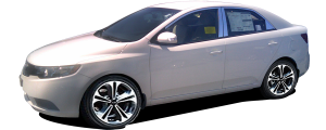 QAA - Kia Forte 2010-2012, 4-door, Sedan, EX (1 piece Chrome Plated ABS plastic Billet Grille Overlay Snap in installation.) SGB10813 QAA - Image 2