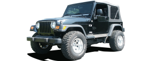 QAA - Jeep Wrangler TJ 1997-2006, 2-door, SUV (6 piece Stainless Steel Hinge Cap Package Four pieces cover the two hinges on the two doors and two hinges are on the hood ) HP45090 QAA - Image 3