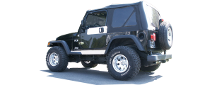 QAA - Jeep Wrangler TJ 1997-2006, 2-door, SUV (4 piece Stainless Steel Rocker Panel Trim, On the rocker 4.25" Width Installs below the door.) TH45090 QAA - Image 2