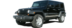 QAA - Jeep Wrangler JK 2007-2018, 2-door, 4-door, SUV (2 piece Chrome Plated ABS plastic Tailgate Handle Cover Kit ) DH47082 QAA - Image 2
