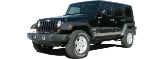 QAA - Jeep Wrangler JK 2007-2018, 4-door, SUV (12 piece Stainless Steel Hinge Cap Package ) HP47085 QAA - Image 2